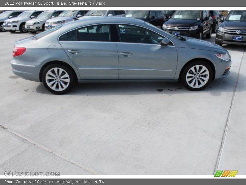 Island Gray Metallic / Black 2012 Volkswagen CC Sport