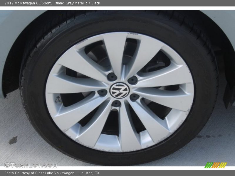 Island Gray Metallic / Black 2012 Volkswagen CC Sport