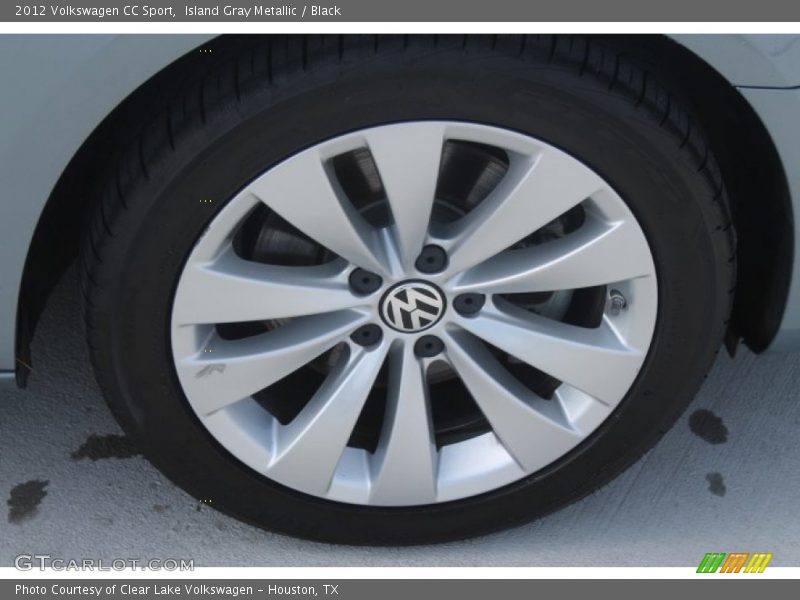 Island Gray Metallic / Black 2012 Volkswagen CC Sport