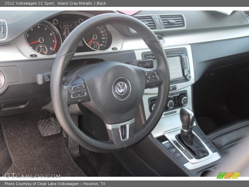 Island Gray Metallic / Black 2012 Volkswagen CC Sport