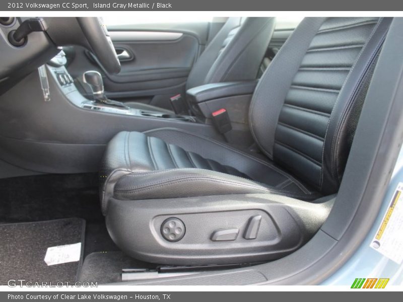 Island Gray Metallic / Black 2012 Volkswagen CC Sport