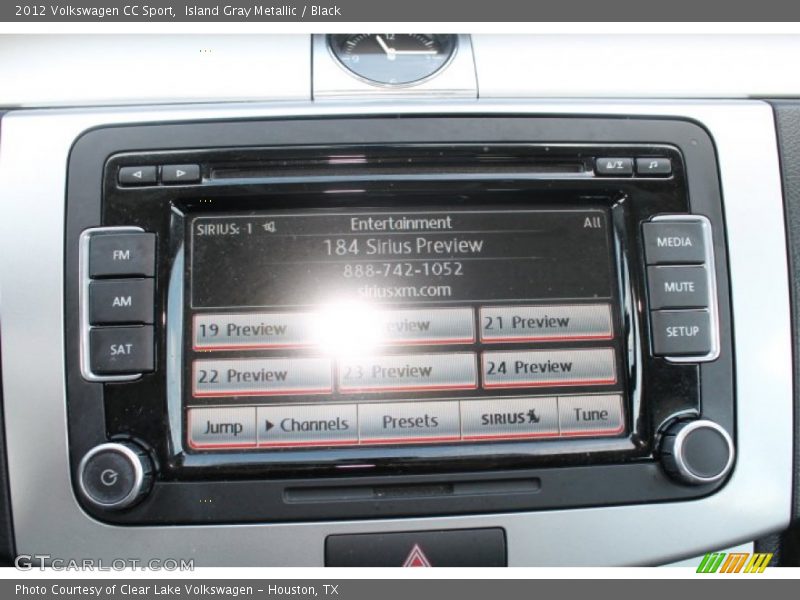 Island Gray Metallic / Black 2012 Volkswagen CC Sport