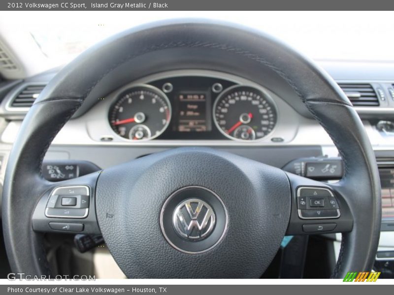 Island Gray Metallic / Black 2012 Volkswagen CC Sport