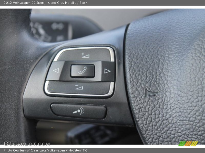 Island Gray Metallic / Black 2012 Volkswagen CC Sport