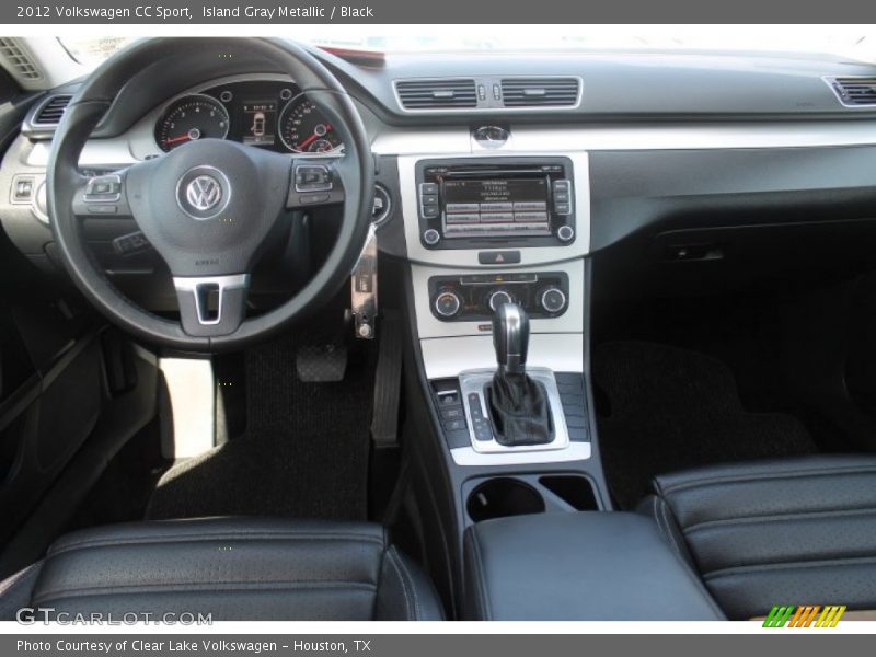 Island Gray Metallic / Black 2012 Volkswagen CC Sport