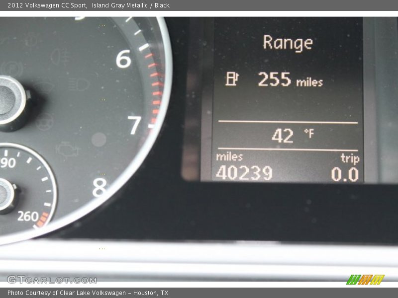 Island Gray Metallic / Black 2012 Volkswagen CC Sport