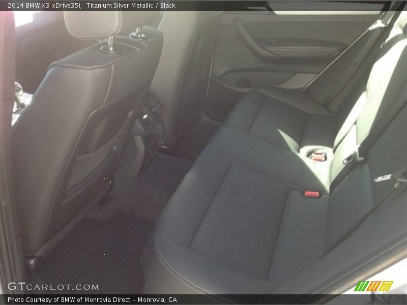 Titanium Silver Metallic / Black 2014 BMW X3 xDrive35i