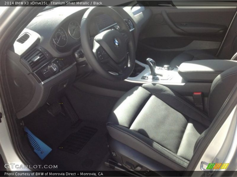 Titanium Silver Metallic / Black 2014 BMW X3 xDrive35i