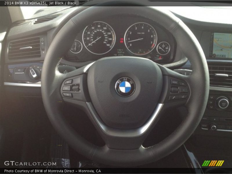 Jet Black / Black 2014 BMW X3 xDrive35i