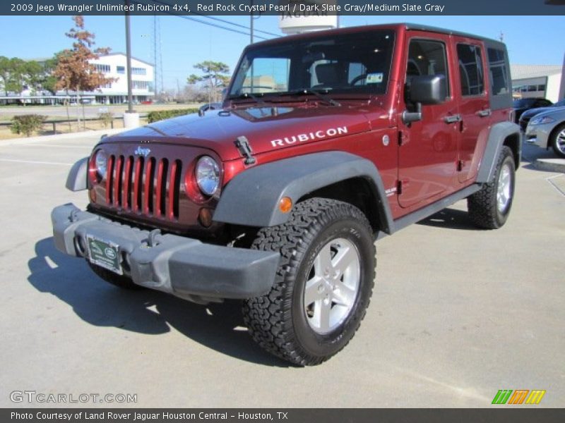 Red Rock Crystal Pearl / Dark Slate Gray/Medium Slate Gray 2009 Jeep Wrangler Unlimited Rubicon 4x4