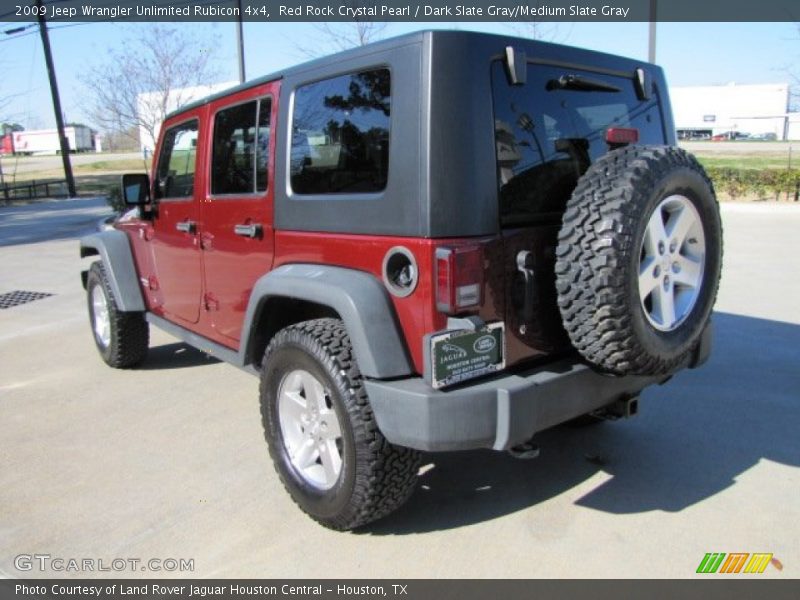 Red Rock Crystal Pearl / Dark Slate Gray/Medium Slate Gray 2009 Jeep Wrangler Unlimited Rubicon 4x4