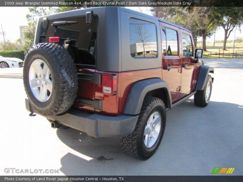 Red Rock Crystal Pearl / Dark Slate Gray/Medium Slate Gray 2009 Jeep Wrangler Unlimited Rubicon 4x4
