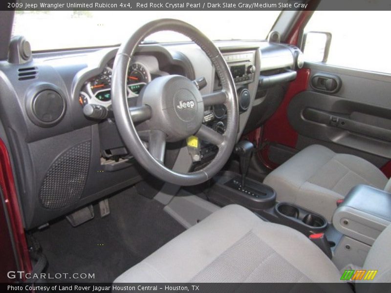 Red Rock Crystal Pearl / Dark Slate Gray/Medium Slate Gray 2009 Jeep Wrangler Unlimited Rubicon 4x4
