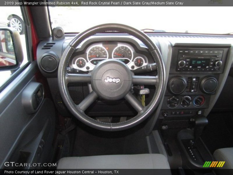Red Rock Crystal Pearl / Dark Slate Gray/Medium Slate Gray 2009 Jeep Wrangler Unlimited Rubicon 4x4