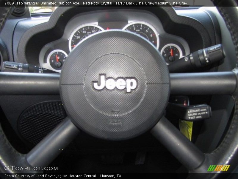 Red Rock Crystal Pearl / Dark Slate Gray/Medium Slate Gray 2009 Jeep Wrangler Unlimited Rubicon 4x4