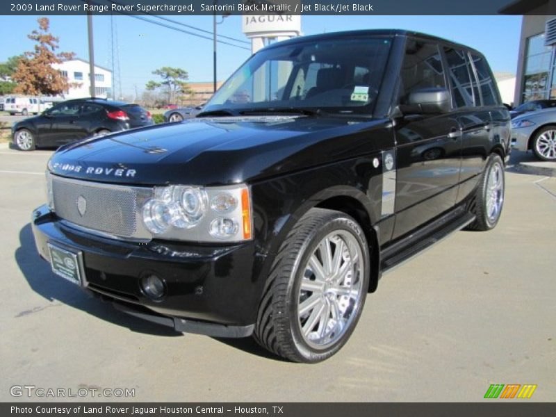 Santorini Black Metallic / Jet Black/Jet Black 2009 Land Rover Range Rover Supercharged
