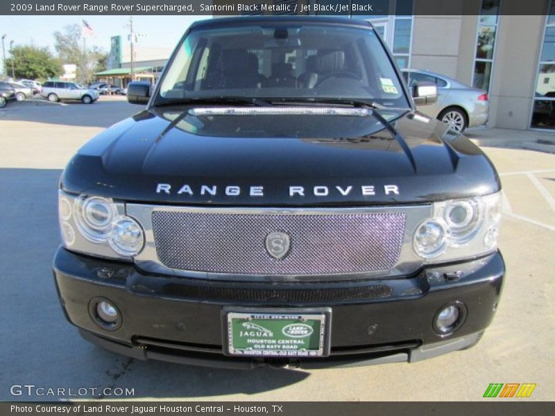 Santorini Black Metallic / Jet Black/Jet Black 2009 Land Rover Range Rover Supercharged