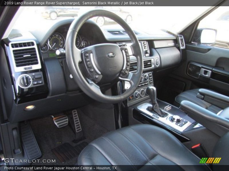 Santorini Black Metallic / Jet Black/Jet Black 2009 Land Rover Range Rover Supercharged