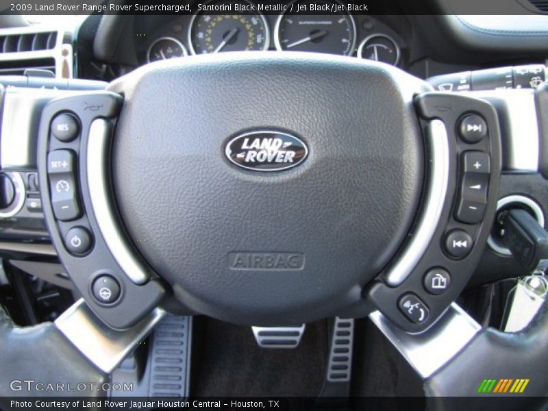 Santorini Black Metallic / Jet Black/Jet Black 2009 Land Rover Range Rover Supercharged
