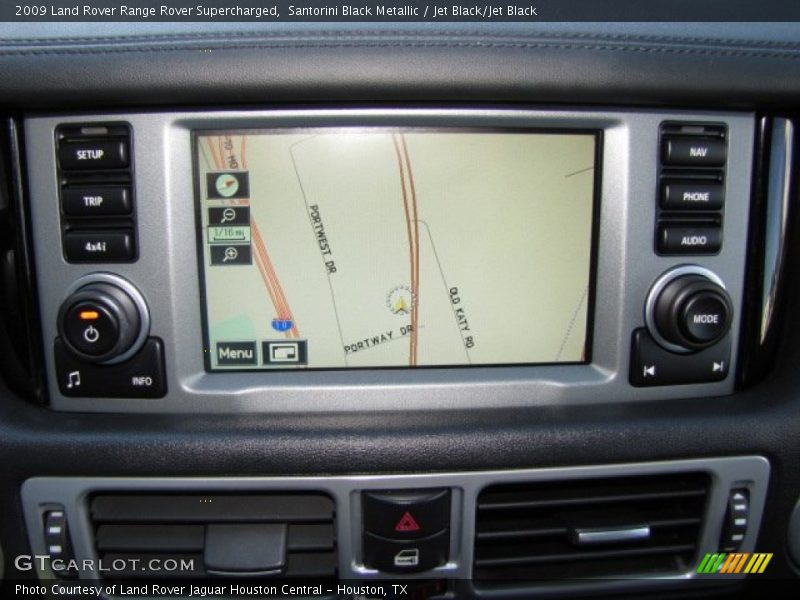 Santorini Black Metallic / Jet Black/Jet Black 2009 Land Rover Range Rover Supercharged