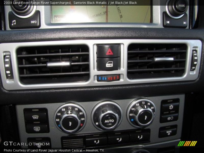 Santorini Black Metallic / Jet Black/Jet Black 2009 Land Rover Range Rover Supercharged