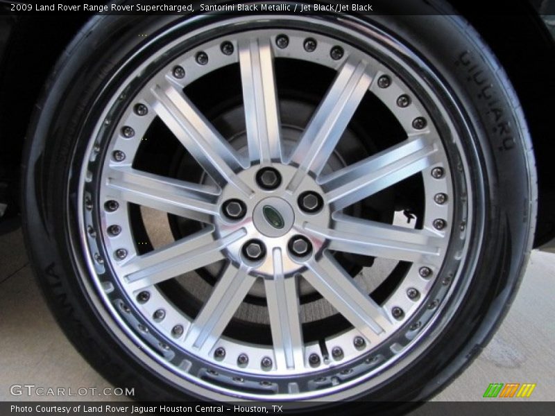 Santorini Black Metallic / Jet Black/Jet Black 2009 Land Rover Range Rover Supercharged