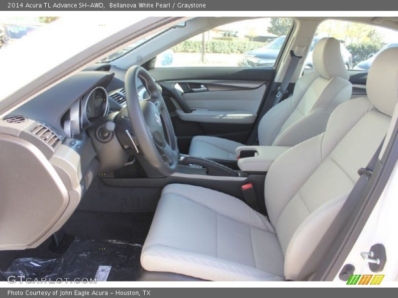 Bellanova White Pearl / Graystone 2014 Acura TL Advance SH-AWD