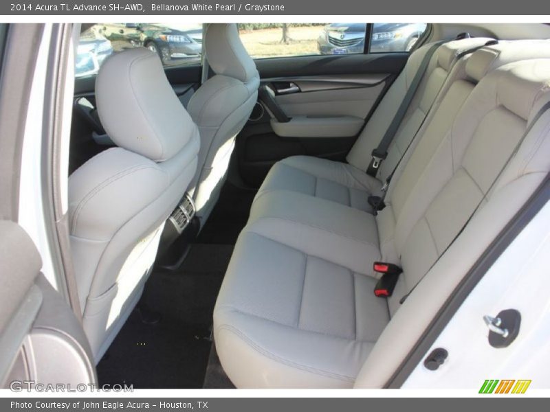 Bellanova White Pearl / Graystone 2014 Acura TL Advance SH-AWD