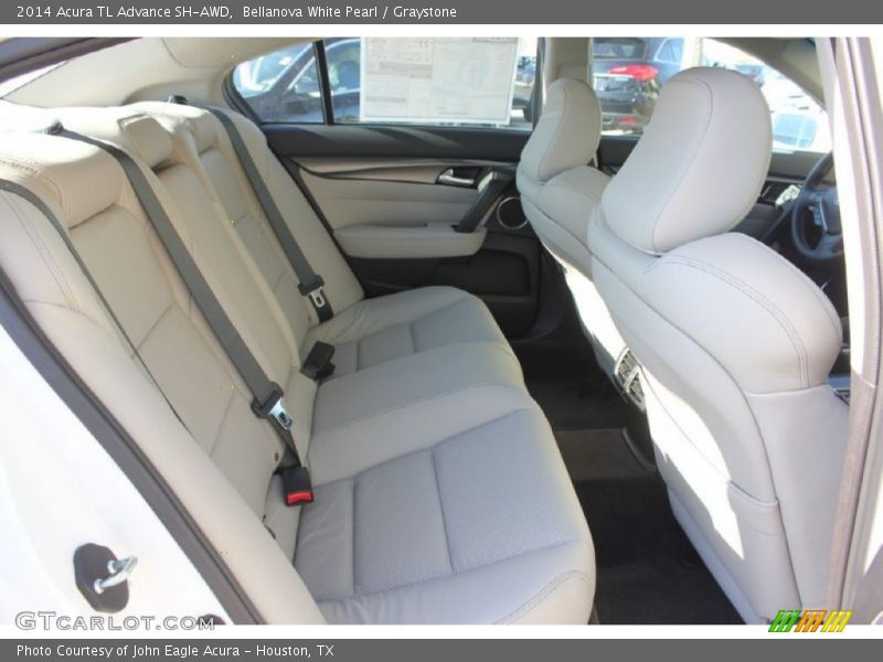 Bellanova White Pearl / Graystone 2014 Acura TL Advance SH-AWD