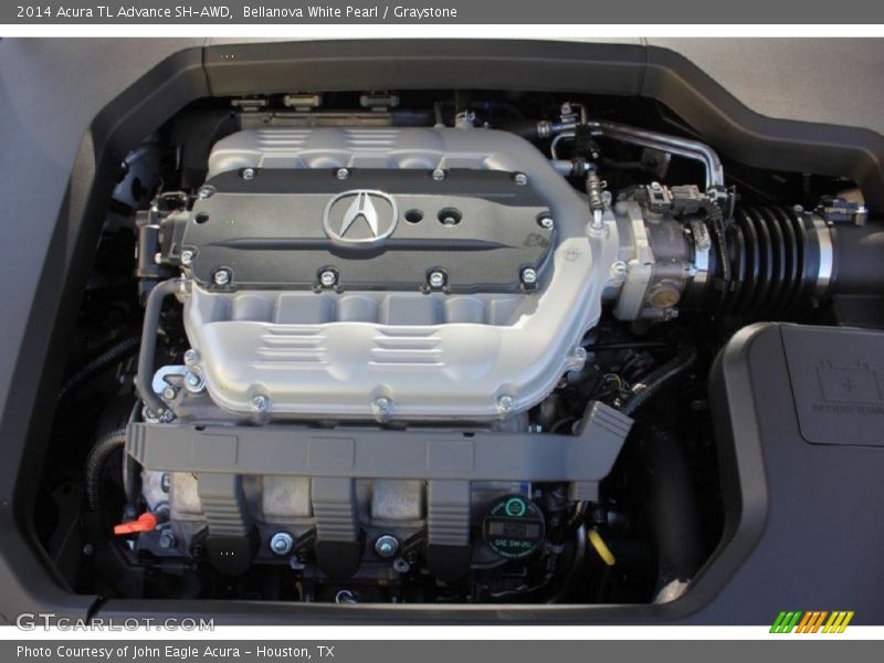 Bellanova White Pearl / Graystone 2014 Acura TL Advance SH-AWD