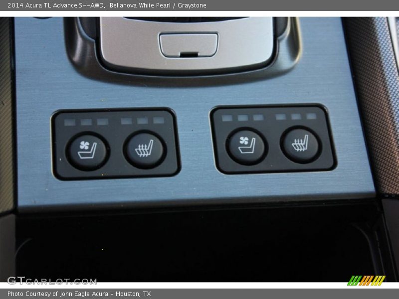 Bellanova White Pearl / Graystone 2014 Acura TL Advance SH-AWD
