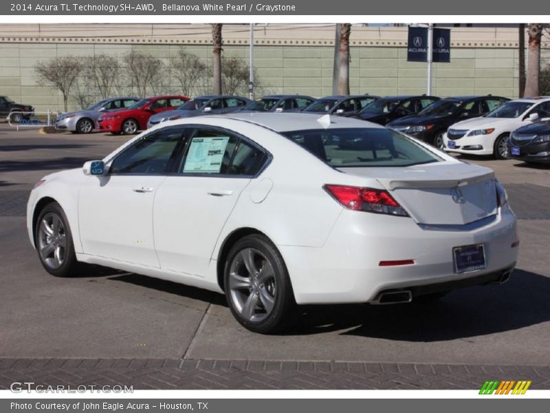 Bellanova White Pearl / Graystone 2014 Acura TL Technology SH-AWD