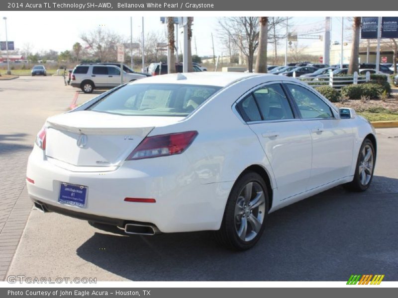 Bellanova White Pearl / Graystone 2014 Acura TL Technology SH-AWD