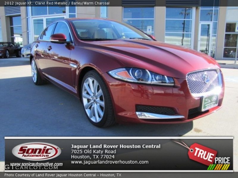 Claret Red Metallic / Barley/Warm Charcoal 2012 Jaguar XF