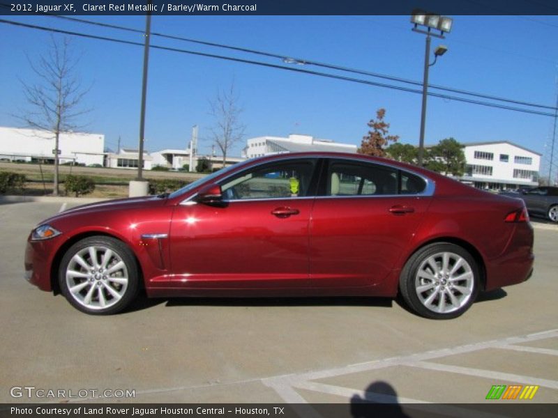 Claret Red Metallic / Barley/Warm Charcoal 2012 Jaguar XF