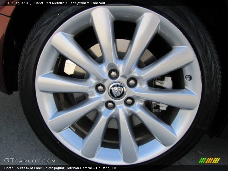Claret Red Metallic / Barley/Warm Charcoal 2012 Jaguar XF