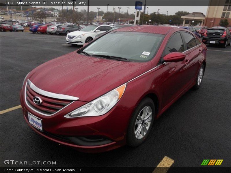 Venetian Red / Gray 2014 Hyundai Sonata GLS