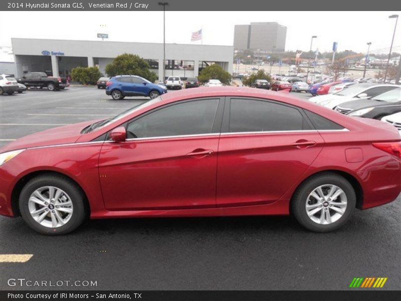 Venetian Red / Gray 2014 Hyundai Sonata GLS