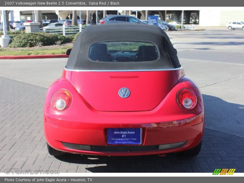 Salsa Red / Black 2007 Volkswagen New Beetle 2.5 Convertible