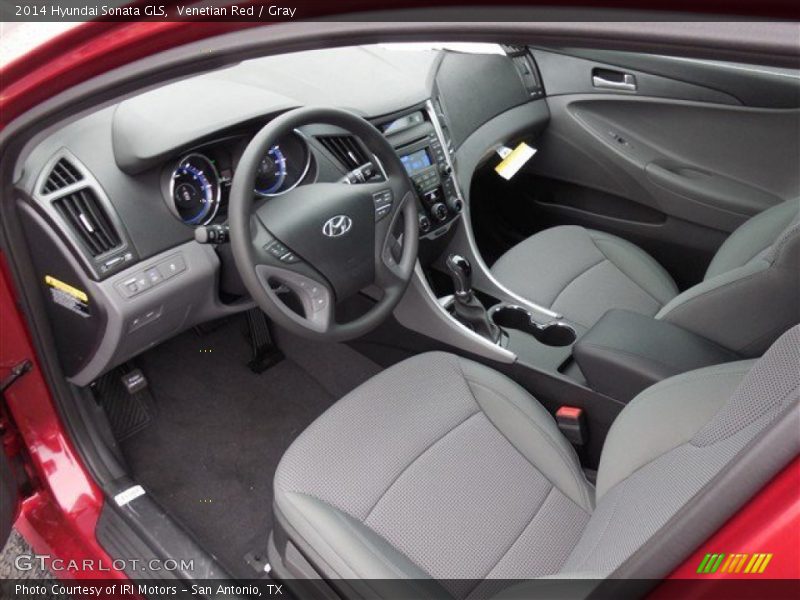 Venetian Red / Gray 2014 Hyundai Sonata GLS