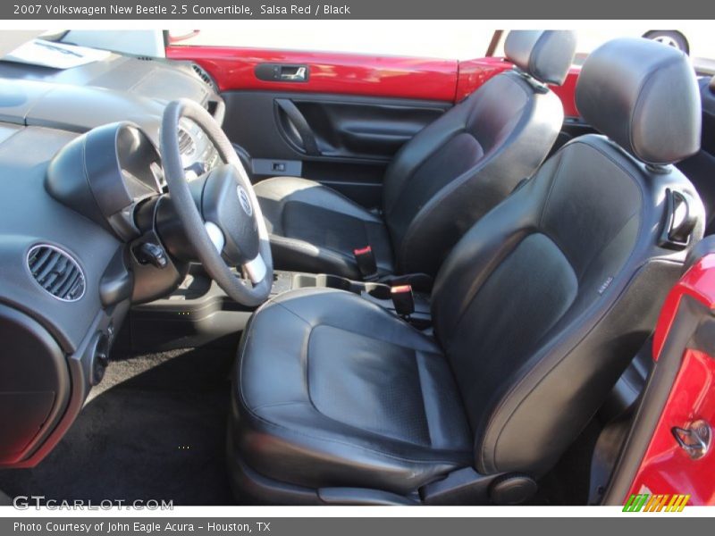 Salsa Red / Black 2007 Volkswagen New Beetle 2.5 Convertible