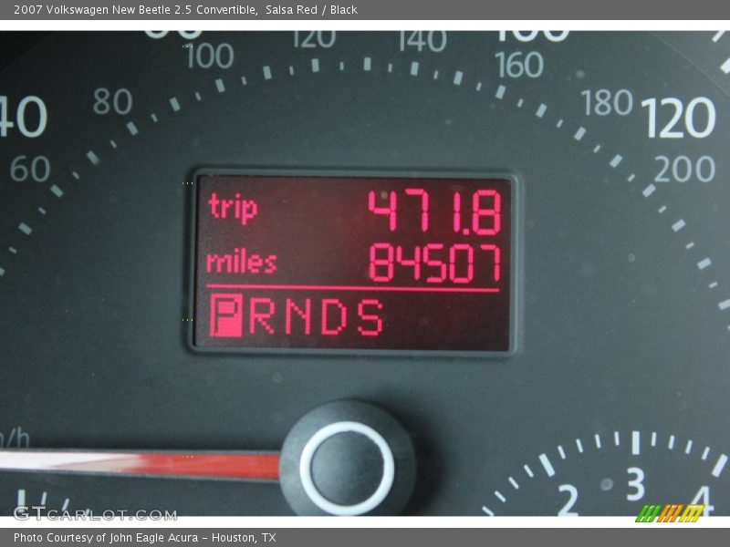 Salsa Red / Black 2007 Volkswagen New Beetle 2.5 Convertible