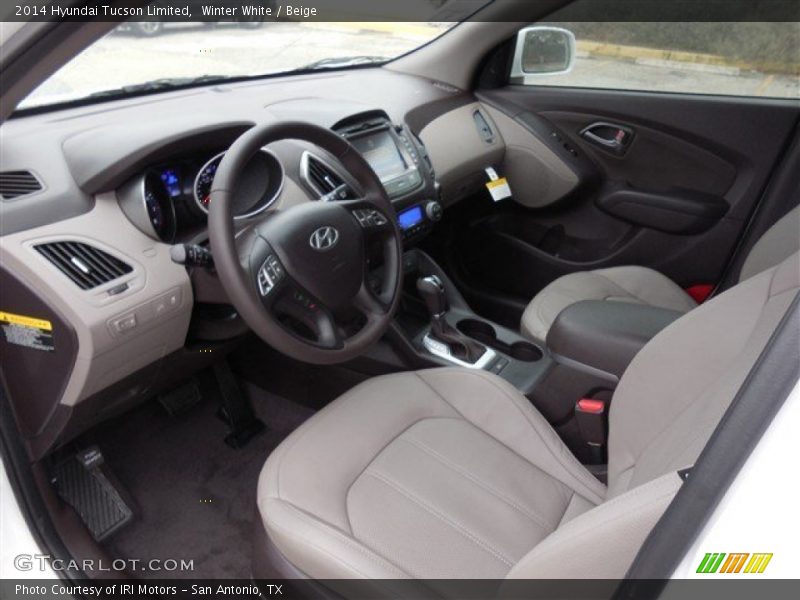 Winter White / Beige 2014 Hyundai Tucson Limited