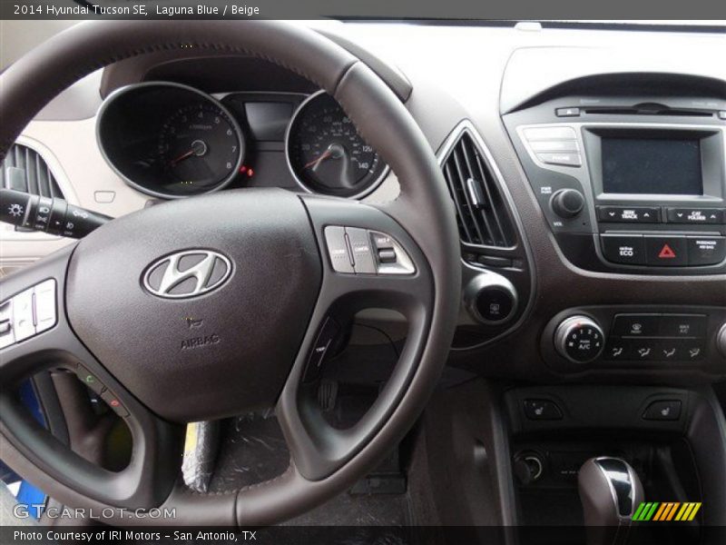 Laguna Blue / Beige 2014 Hyundai Tucson SE