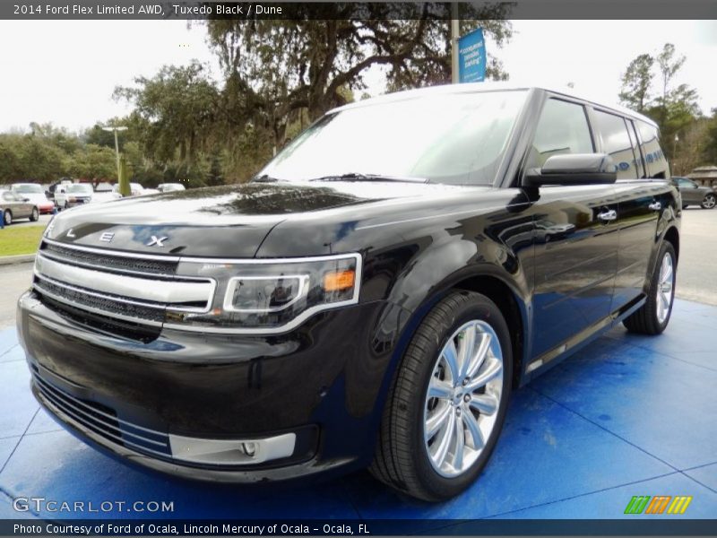 Tuxedo Black / Dune 2014 Ford Flex Limited AWD