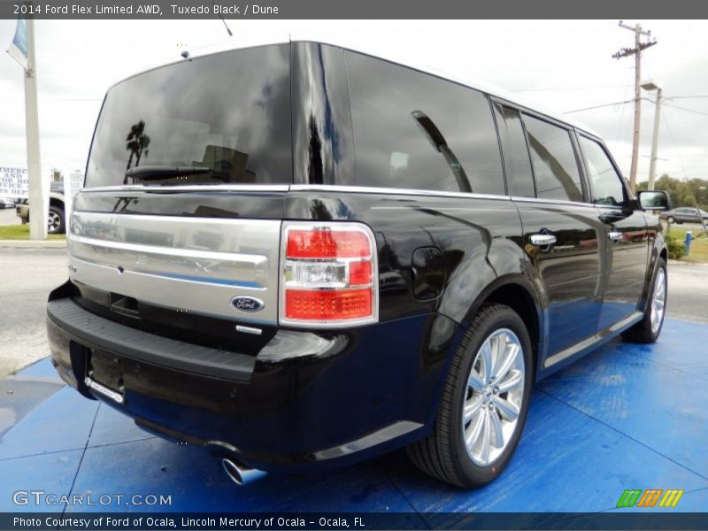 Tuxedo Black / Dune 2014 Ford Flex Limited AWD