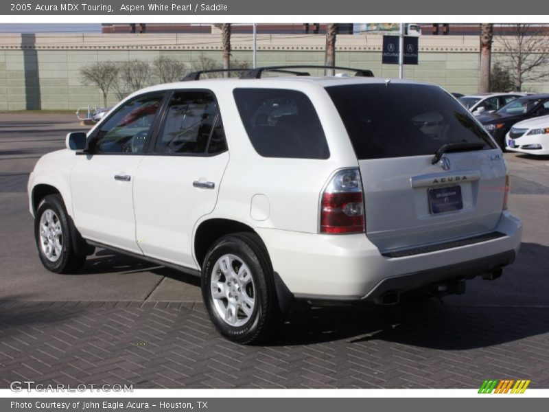 Aspen White Pearl / Saddle 2005 Acura MDX Touring