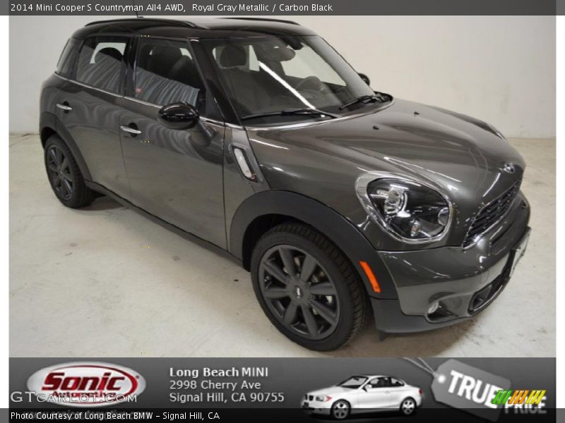 Royal Gray Metallic / Carbon Black 2014 Mini Cooper S Countryman All4 AWD