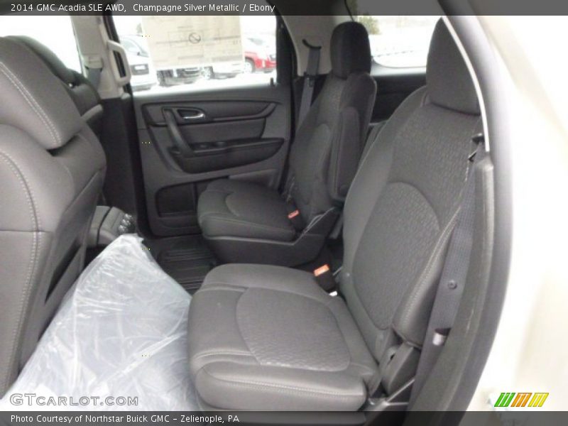 Champagne Silver Metallic / Ebony 2014 GMC Acadia SLE AWD