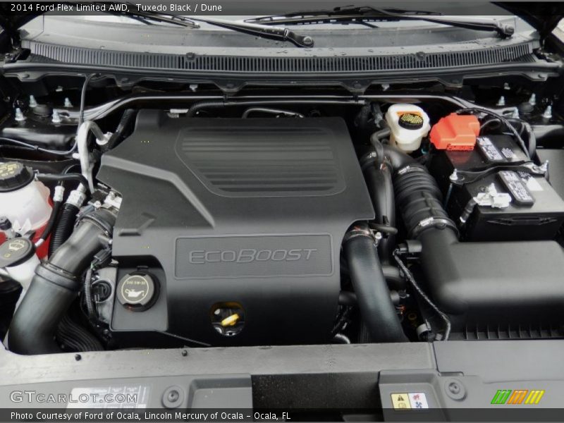 Tuxedo Black / Dune 2014 Ford Flex Limited AWD